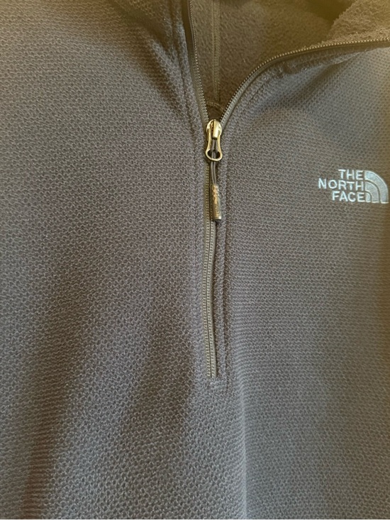 The North Face Men's Medium Texture Cap Rock Fleece Navy 1/4 Zip Gorpcore Cabin - Picture 12 of 12
